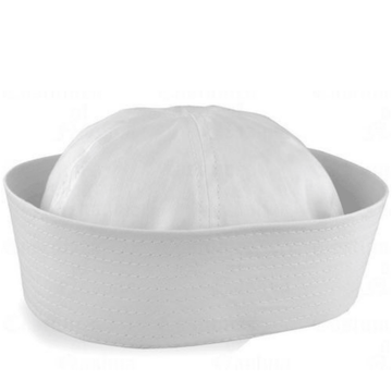 Adult White Sailor Hat Marine Unisex Gob Captain Navy Hen's Night Doughboy Cap - RnR Galore