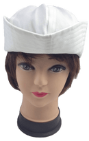 Adult White Sailor Hat Marine Unisex Gob Captain Navy Hen's Night Doughboy Cap - RnR Galore
