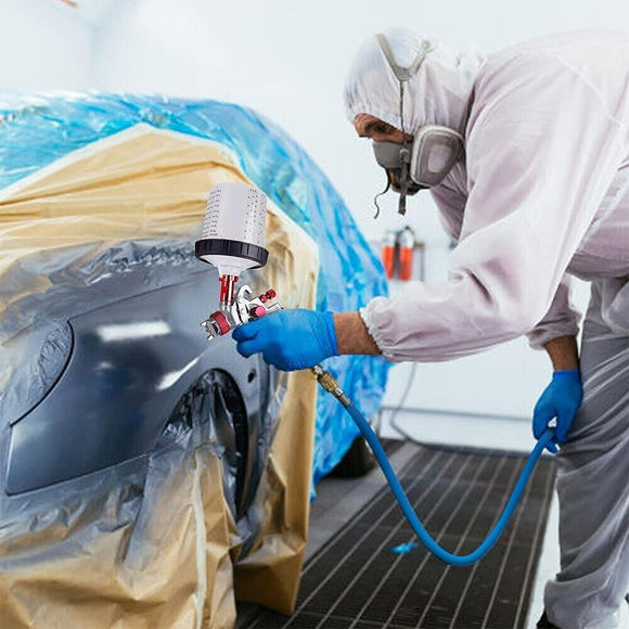Air HVLP Spray Gun Paint Gun 600CC Gravity Feed Cup 1.4mm 1.7mm 2mm Tip AU Stock - RnR Galore