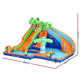 AirMyFun Kids Inflatable Pool Water Double Slide Park Jumping Castle 465X430CM - RnR Galore