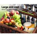 Alfresco 4 Person Picnic Basket Set Folding Insulated bag - RnR Galore