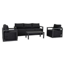 Alfresco 5 - Seater Deep - Seated Patio Set – White - RnR Galore