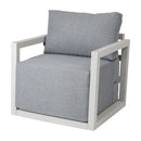 Alfresco 5 - Seater Deep - Seated Patio Set – White - RnR Galore
