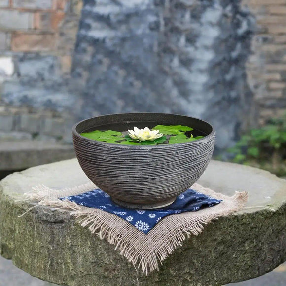 Ancient Fish Tank Lotus Flower Pot Water Lily Bowl Garden Decorative Planter - RnR Galore