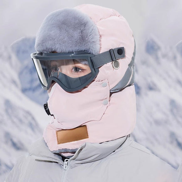 Anti - Fog Thermal Cycling hat - Reflective Safety & Voice Amplification(pink) - RnR Galore