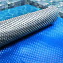 Aqua Buddy Pool Cover 9.5x5m 400 Micron Swimming Pool Solar Blanket Blue Silver - RnR Galore