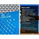 Aqua Buddy Pool Cover 9.5x5m 400 Micron Swimming Pool Solar Blanket Blue Silver - RnR Galore