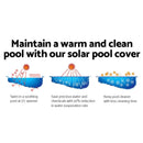 Aqua Buddy Pool Cover 9.5x5m 400 Micron Swimming Pool Solar Blanket Blue Silver - RnR Galore