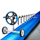 Aquabuddy Pool Cover 500 Micron 10.5x4.2m Silver Swimming Pool Solar Blanket 5.5m Blue Roller - RnR Galore
