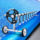 Aquabuddy Pool Cover 500 Micron 10.5x4.2m Silver Swimming Pool Solar Blanket 5.5m Roller - RnR Galore