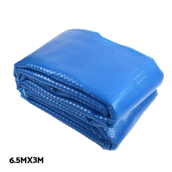 Aquabuddy Pool Cover 500 Micron 6.5x3m Silver Swimming Pool Solar Blanket 4m Roller - RnR Galore