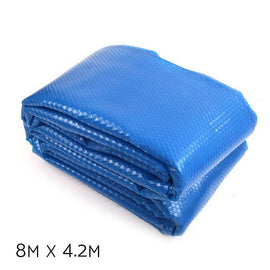 Aquabuddy Pool Cover 8x4.2m 400 Micron Swimming Pool Solar Blanket Blue - RnR Galore