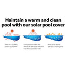 Aquabuddy Pool Cover 8x4.2m 400 Micron Swimming Pool Solar Blanket Blue Silver - RnR Galore