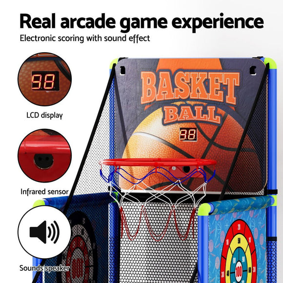 Arcade Basketball Games Electronic Scorer Basketball Hoop Shot Kid Indoor Toy - RnR Galore
