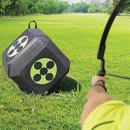 Archery 3D Dice Target Cube Reusable 18 Sides 23CM Self Healing XPE Foam Target - RnR Galore