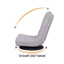 Ariss Swivel Floor Chair 360 Adjustable Foldable Lounge Seat Floor Sofa Chair Grey - RnR Galore