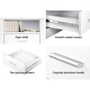 Artiss 2 X Bedside Table 2 Drawers with Shelf - TARA White - RnR Galore