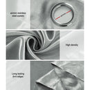 Artiss 2X Blockout Curtains Eyelet 140x230cm Grey Shine - RnR Galore