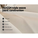 Artiss 2X Blockout Curtains Eyelet 180x213cm Beige - RnR Galore