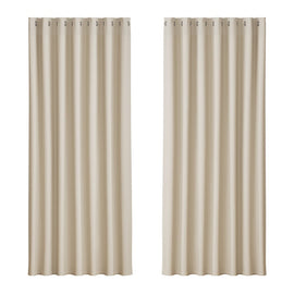 Artiss 2X Blockout Curtains Eyelet 240x230cm Beige - RnR Galore