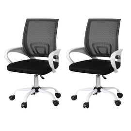 Artiss 2x Office Chair Mesh Computer Gaming Desk Chairs Work Study Mid Back - RnR Galore
