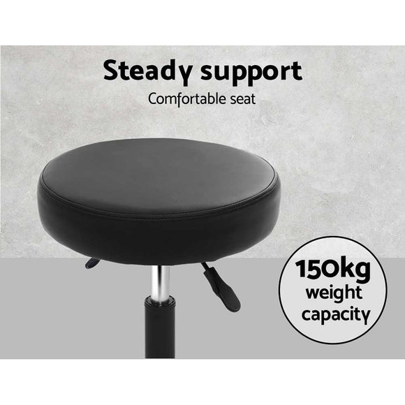 Artiss 2x Salon Stool Round Swivel Chair - RnR Galore