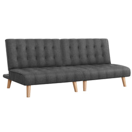 Artiss 2x Sofa Bed Couch Single Seater Fabric Grey - RnR Galore