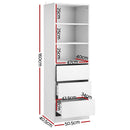 Artiss 3 Chest of Drawers Tallboy Cabinet White - RnR Galore