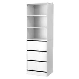Artiss 3 Chest of Drawers Tallboy Cabinet White - RnR Galore