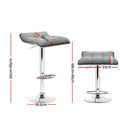 Artiss 4x Bar Stools Linen Padded Gas Lift - RnR Galore