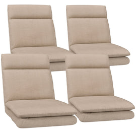 Artiss 4XFloor Chair Sofa Linen Beige - RnR Galore
