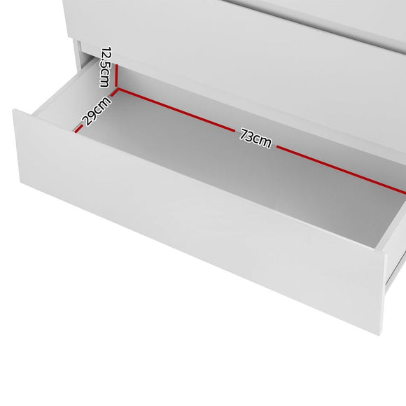 Artiss 6 Chest of Drawers - PEPE White - RnR Galore