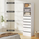 Artiss 6 Chest of Drawers Tallboy Cabinet White - RnR Galore