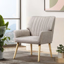 Artiss Armchair Fabric Beige Sebastini - RnR Galore