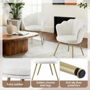 Artiss Armchair Teddy Fleece White Callista - RnR Galore