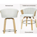 Artiss Bar Stools Kitchen Leather Barstools Swivel Counter Chairs x2 - RnR Galore
