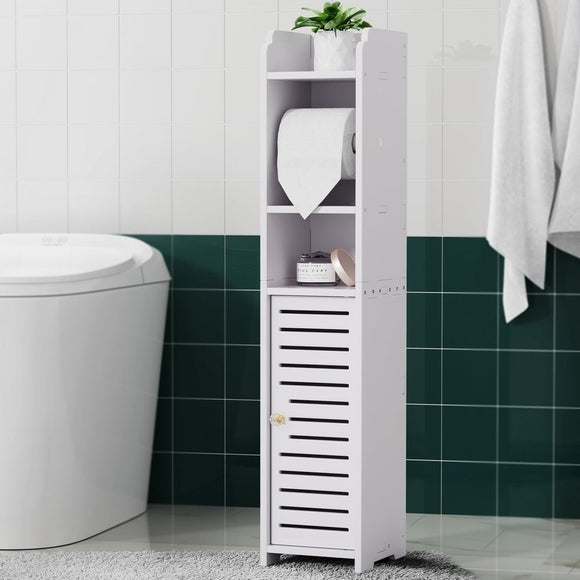 Artiss Bathroom Cabinet Toilet Roll Holder Tissue Organizer 3 Tier Floor Cabinet - RnR Galore