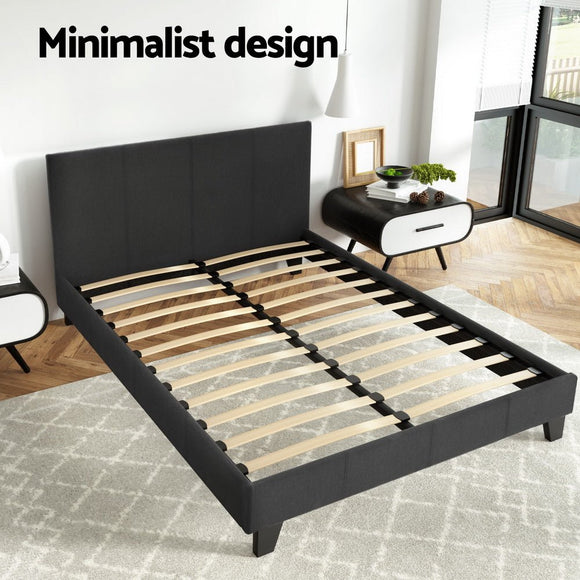 Artiss Bed Frame Double Size Charcoal NEO - RnR Galore