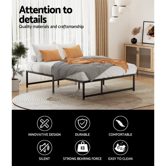 Artiss Bed Frame Double Size Metal Bed Frame TINO - RnR Galore