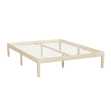 Artiss Bed Frame Double Size Wooden Base Mattress Platform Timber Pine BRUNO - RnR Galore