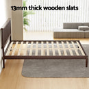 Artiss Bed Frame Double Size Wooden Base Mattress Platform Timber Walnut VISE - RnR Galore