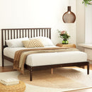Artiss Bed Frame Double Size Wooden Base Mattress Platform Timber Walnut VISE - RnR Galore