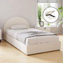 Artiss Bed Frame Gas Lift Strorage Beds Base Platform Boucle Fabric King Single ELLA - RnR Galore