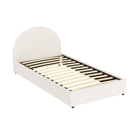 Artiss Bed Frame Gas Lift Strorage Beds Base Platform Boucle Fabric King Single ELLA - RnR Galore
