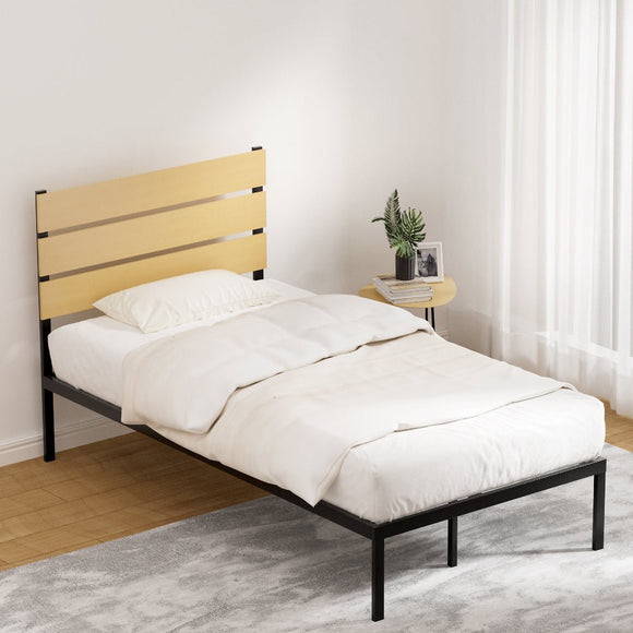 Artiss Bed Frame King Single Size Metal Base Mattress Platform Foundation PAULA - RnR Galore