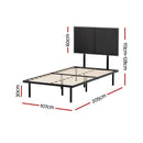 Artiss Bed Frame King Single Size Metal Frame NOE - RnR Galore