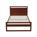Artiss Bed Frame King Single Size Wooden Walnut WITTON - RnR Galore