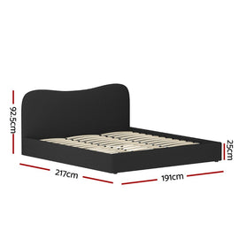 Artiss Bed Frame King Size Boucle DARA - RnR Galore