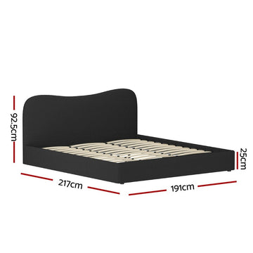 Artiss Bed Frame King Size Boucle DARA - RnR Galore