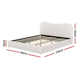 Artiss Bed Frame King Size Boucle DARA - RnR Galore